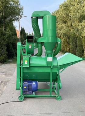 谷子高粱谷脱粒AVZ机1.5吨机产量家用打谷农用脱三相电中型子粒机