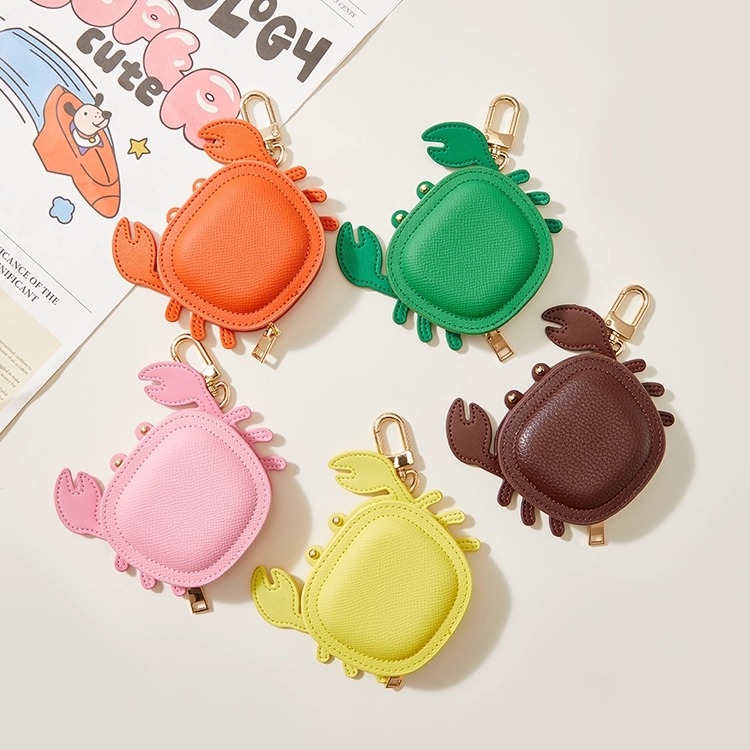 LV&GEDETE官方旗舰店小螃蟹耳机包钥匙链包包挂饰 汽车钥匙扣挂件