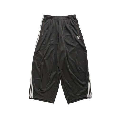 NEEDLES阔腿条纹运动长裤