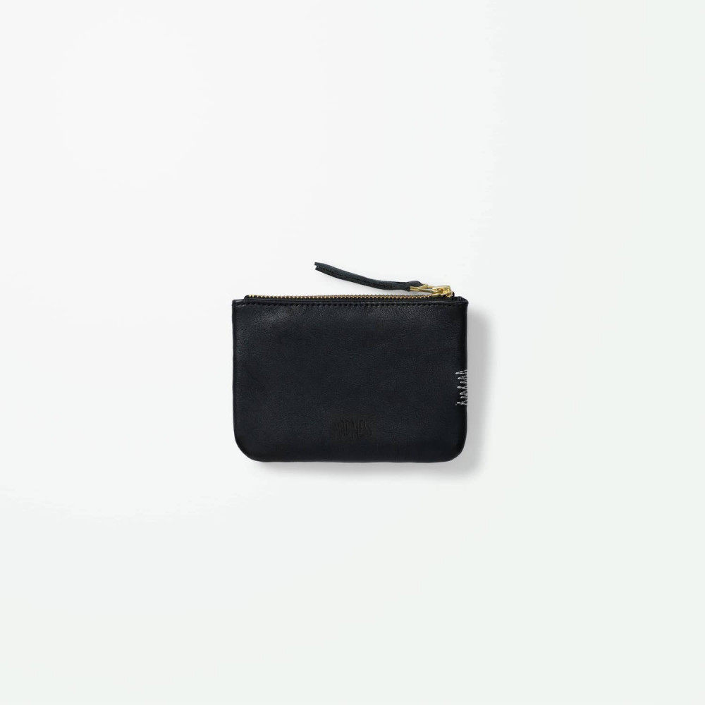 MADNESS FLAT ZIPPER POUCH (S.)扁平牛皮革拉链袋25AW