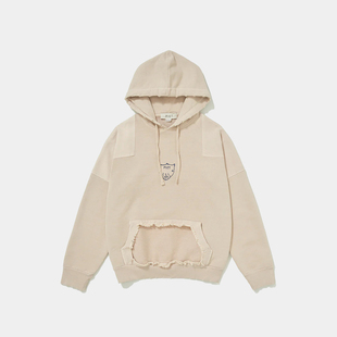 PIET Distressed Cut Out Hoodie 做旧镂空休闲连帽卫衣 25AW