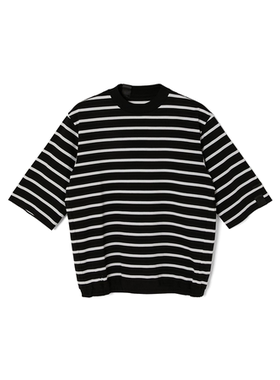【现货折扣】N.HOOLYWOOD T-SHIRT 宽松休闲条纹短袖T恤25SS