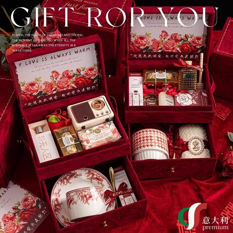 意大利婚礼女伴娘伴手礼礼物小众高级感化妆箱结婚送闺蜜姐妹礼盒