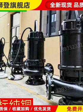 污水泵大功率潜污泵45kw380V大口径大量流WQ排污泵水坑工地提升泵