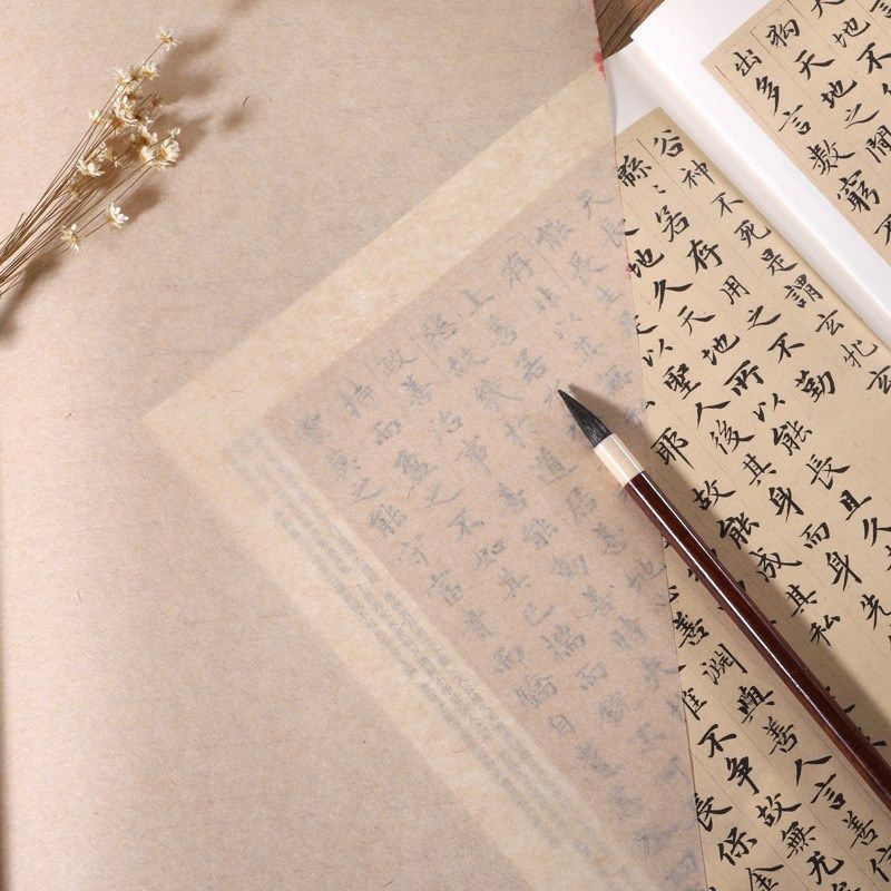 精制 楮皮蝉翼纸半生半熟宣纸作品用手工纸小楷书法国画创作宣纸