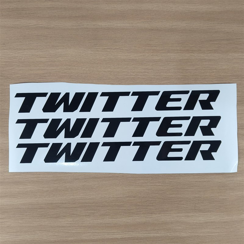适用于骓特TWITTER公路车贴纸自行车下管车架Logo贴纸定制