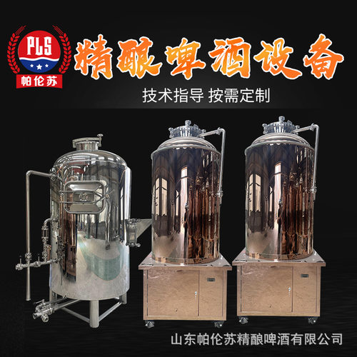 精酿啤酒设备一体机啤酒机全自动不锈钢酿酒设备发酵罐糖化罐