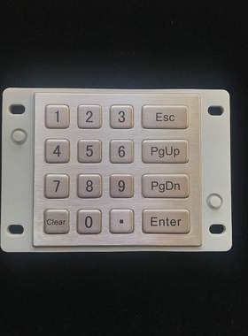 金属键盘|自助终端 防水防尘16键工业级|keyboad|不锈钢国密