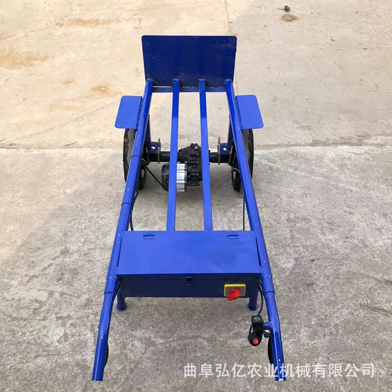 两轮电动鸡公车多用途工地养殖种植平板车山区粮食化肥独轮手推车