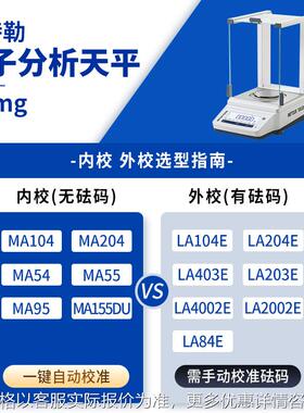 MA104E电子天平秤ME204E万分之一微量分析天平ME104E