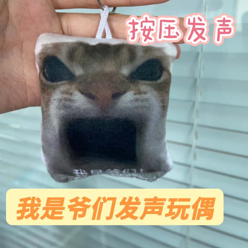 我是爷们趣味发声钥匙扣