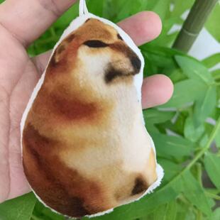 网络热梗语音挂件拔个牙路按压发声毛绒钥匙扣搞笑八嘎牙路玩偶