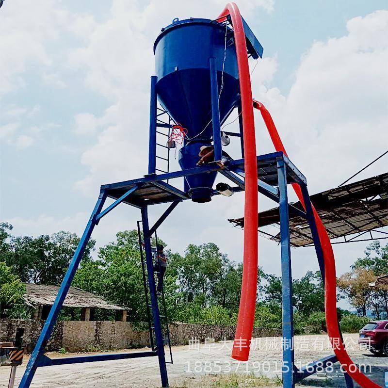 厦门码头船运水泥卸仓用气力输送机龙门架式吸灰装罐车机吸料设备