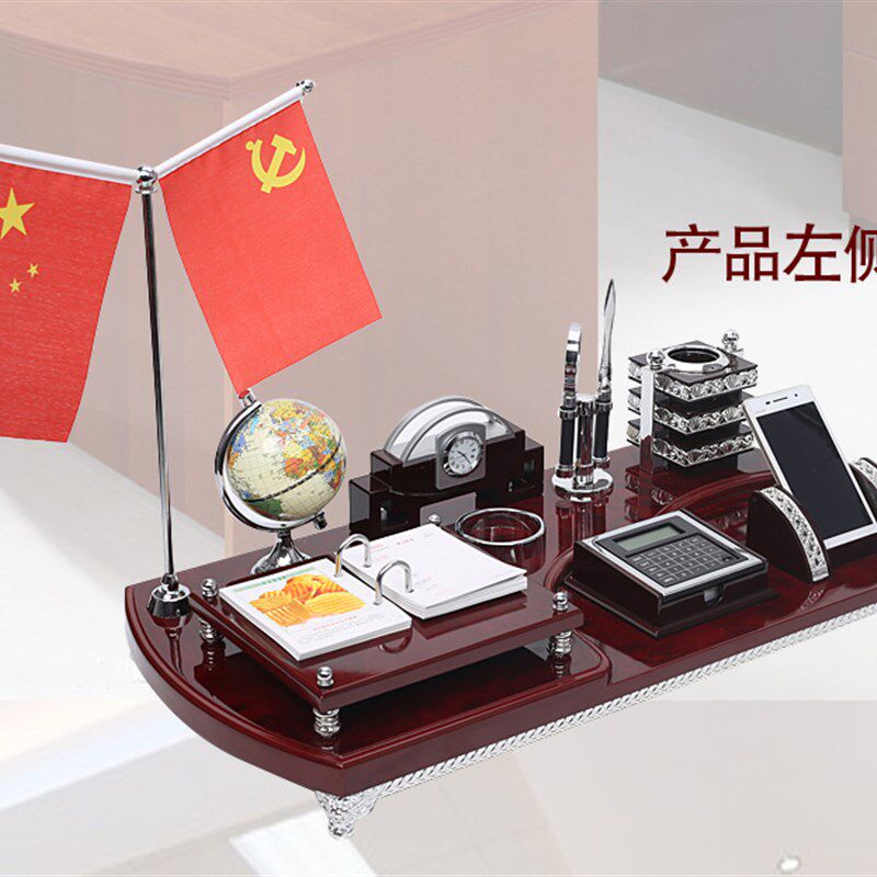 年木质台历架创意礼品笔筒商务精品办公印