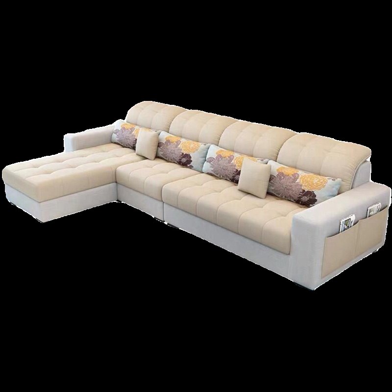 沙发客厅小户型现代拆洗科技布艺沙发客厅茶几电视柜家具
