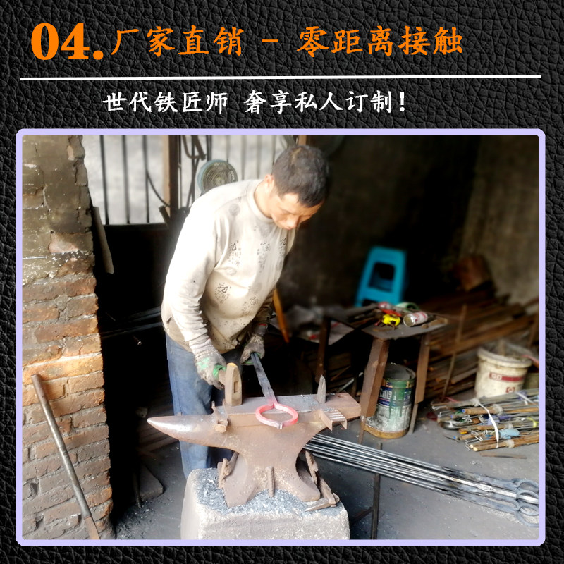 夹狗钳头子螺纹钢手工锻打铁钳抓狗猫夹坚固狗夹子扒胎钳拆卸工具