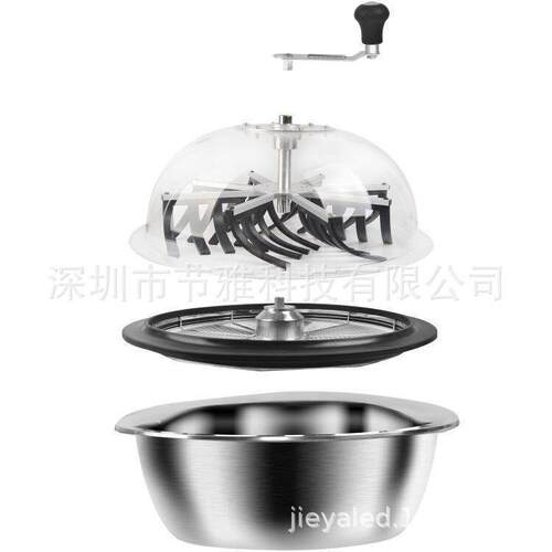 16英寸碗状修剪器 水培植物生工具 手动旋转切芽割草机林业碎草机