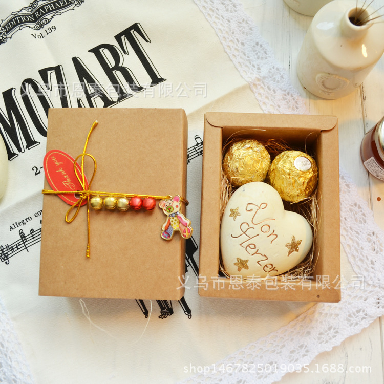 厂家现货批发复古牛皮纸口红礼品