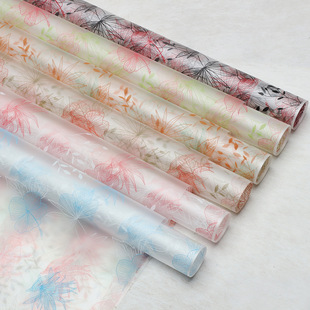 花熙诺莎纸-半夏玻璃纸小清新网红防水opp鲜花花艺花店花束包装纸