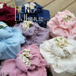 中式款风吕敷礼盒供应 伴手礼盒包装吕敷布