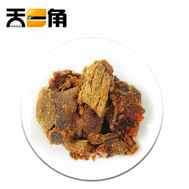 天一角松木炭烤牛肉片2500g即食包温州零食沙爹爽辣味手撕牛肉干