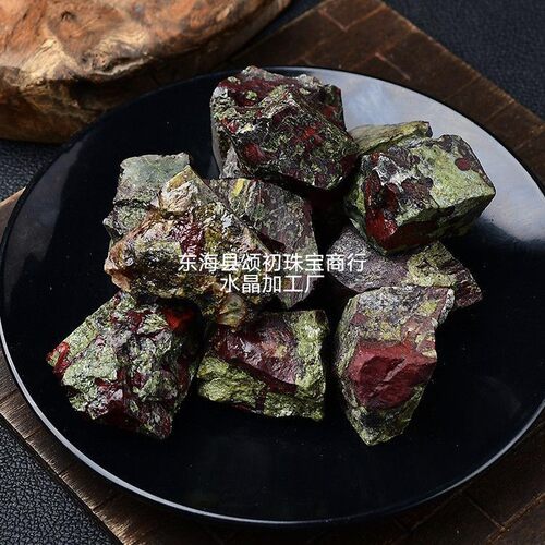 天然龙血石原石摆件水晶矿石标本