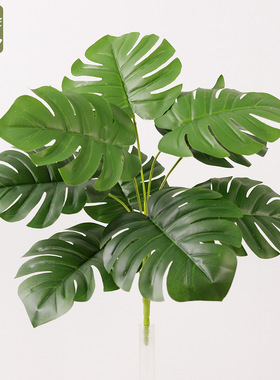 北欧ins仿真绿植龟背竹 绿色植物家居客厅落地 亚马逊仿真龟背竹