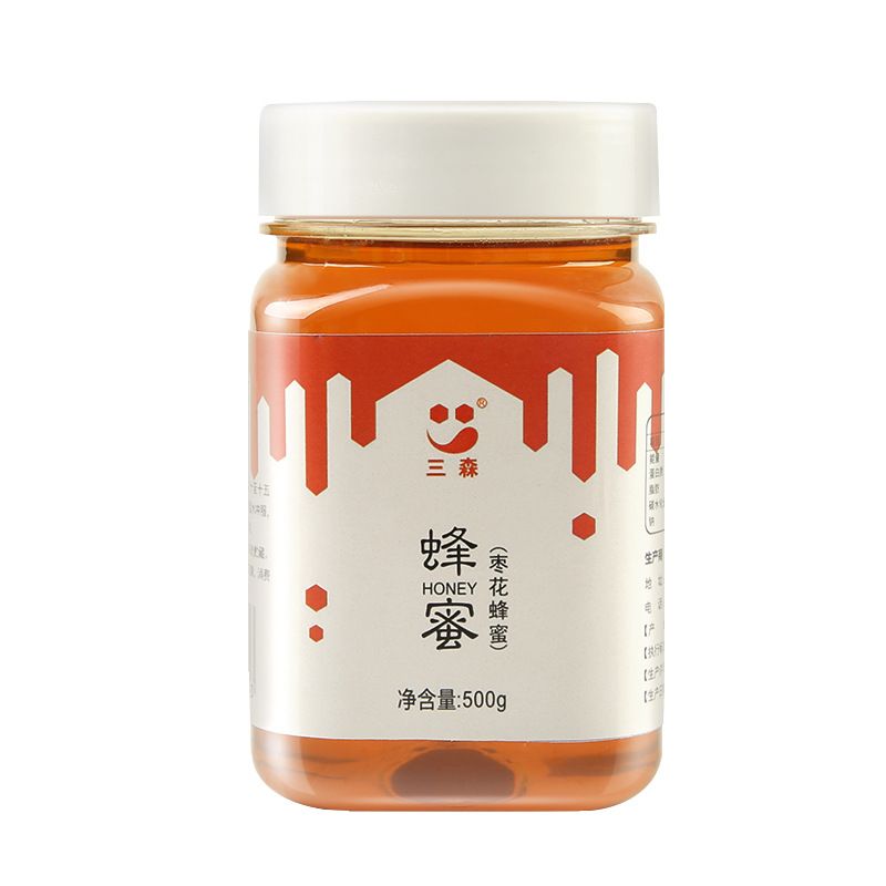 枣花蜂蜜500克自然成熟原蜜农家自产蜂蜜冲饮瓶装蜂蜜
