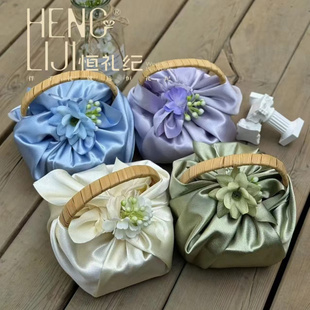 中式款风吕敷礼盒供应 伴手礼盒包装吕敷布