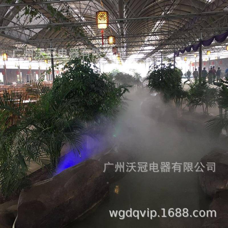 沃冠雾森高备压喷雾造景系统景设冷观雾喷雾人造雾机上XHN海造设