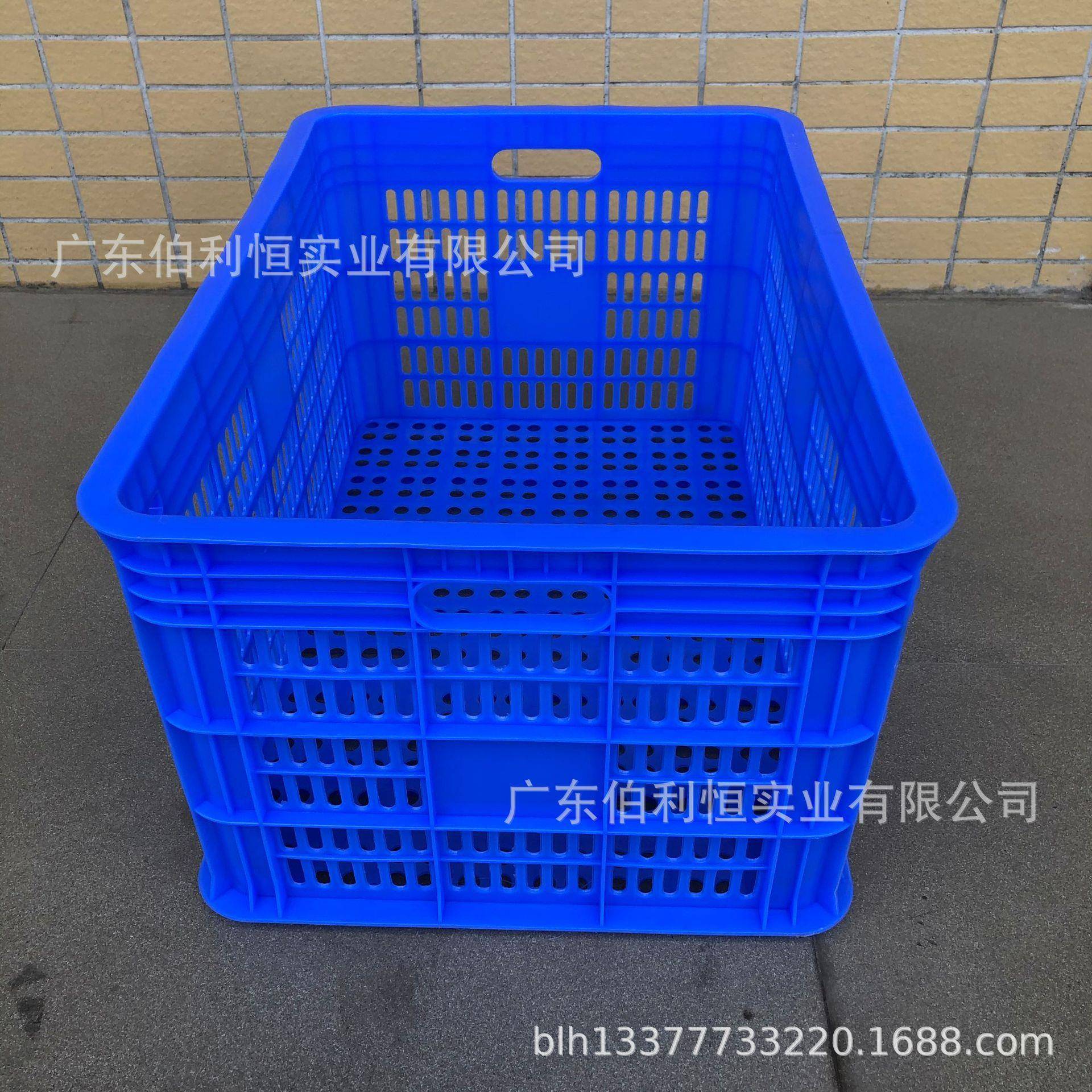 加厚大号流周转箱快筐服装蔬菜箩收纳物货框长方形物储KPV框递塑