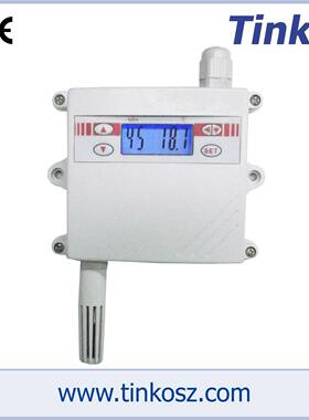 Tinko 壁挂式温湿字度数显变的送器 显带液晶示数式变送器 CE认证