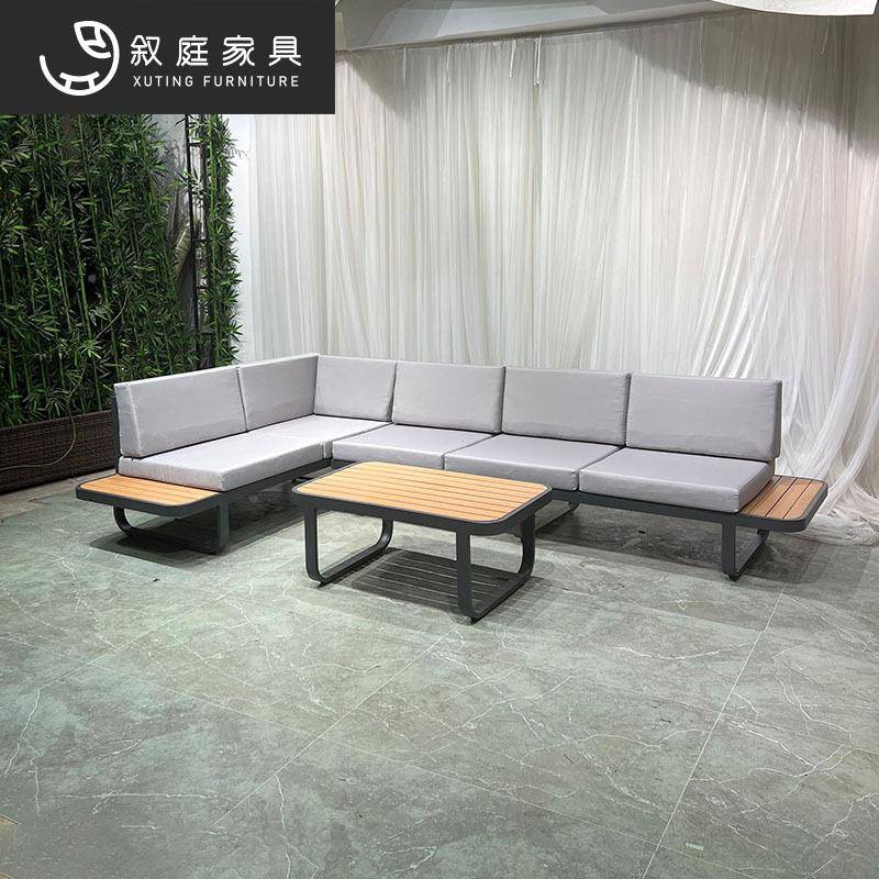 户外休闲木沙发墅院酒别店民宿防水防晒露庭天阳台55花园实家具组