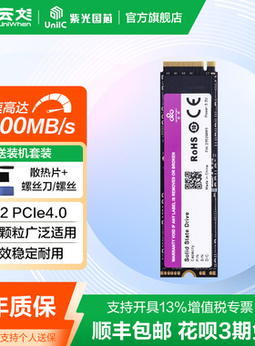 云彣紫光国芯 PCIe4.0 1TB 2TB 4TB M.2固态硬盘SSD 新纪系列NVMe