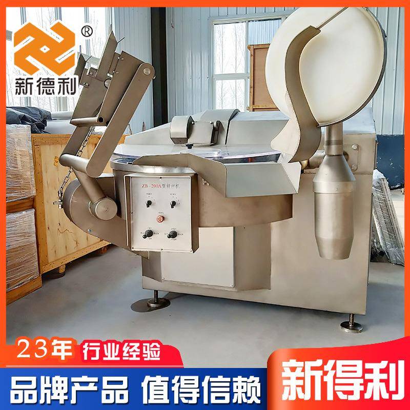 不锈钢果蔬变频斩拌牛机自肉TDB斩全泥设备商用大型鱼糜斩肉动机