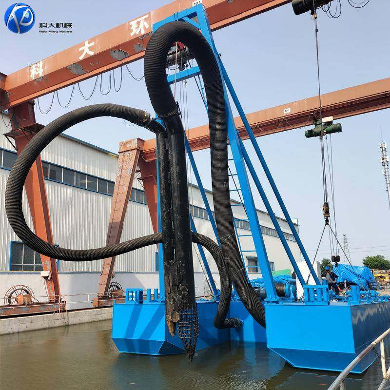 水库港吸口码头清 淤船 抽河道抽沙沙设备电动式射KD-100吸沙船射