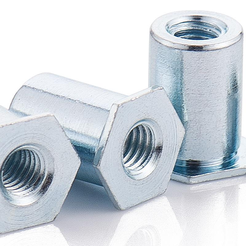 碳钢镀锌压铆螺柱通孔压24铆螺螺母柱SO平头六角母柱M/M3/M/M5/M6