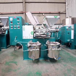 新榨型油过滤一2体机商用20V花生菜籽油压榨油机套小型全EPR榨油