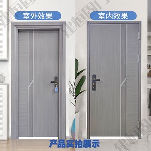 锌合金房间门烤漆门卧室门钢门室内门出租屋简装门钢制门房门
