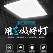 集成吊顶平板灯灯石板矿棉板铝扣板灯