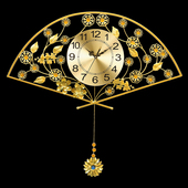 钟表挂钟客厅现代静音卧室创意个性 大气石英时钟尚电子钟