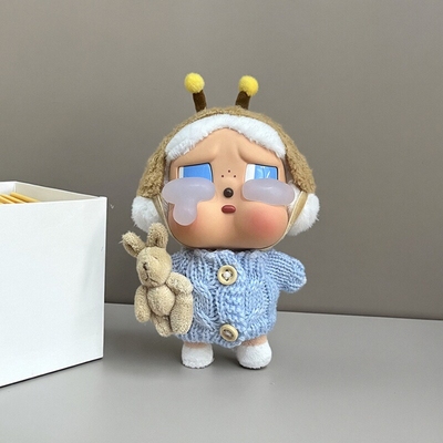 哭娃毛衣搪胶可爱衣服盲盒着替