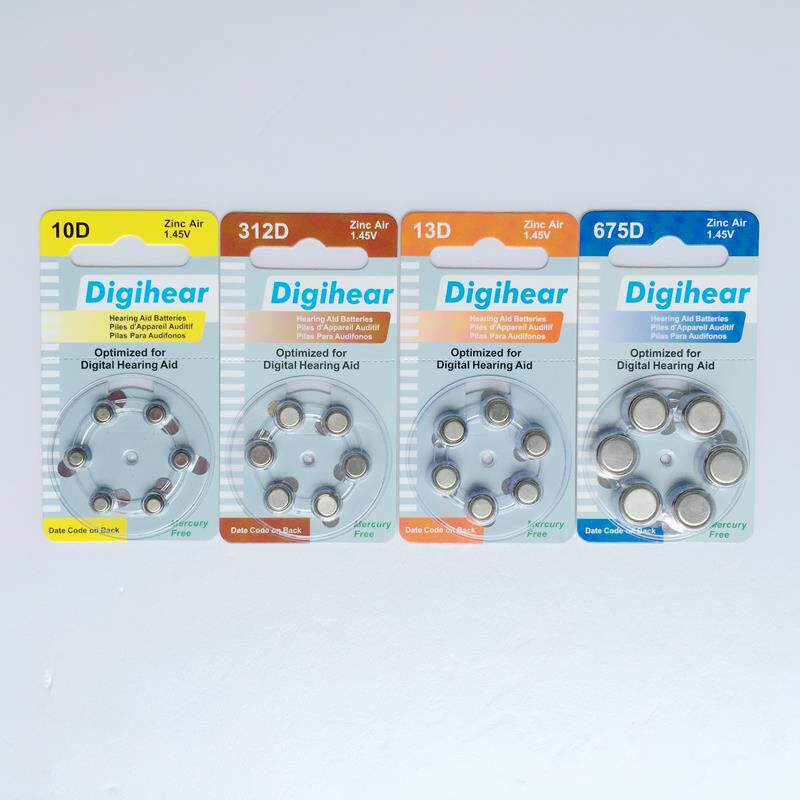 1盒包邮Digihear助听器电池A10/10D/312D/13D/675D