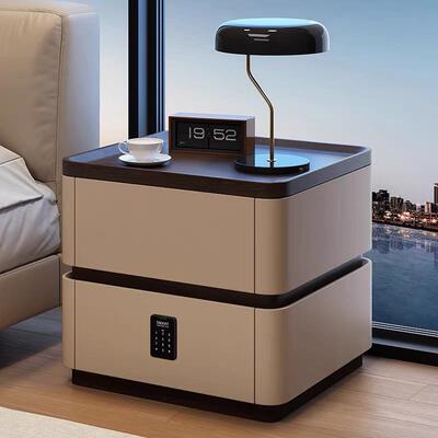 2025新款全实木床头柜家用卧室床边柜现代简约储物柜两抽柜子爆款