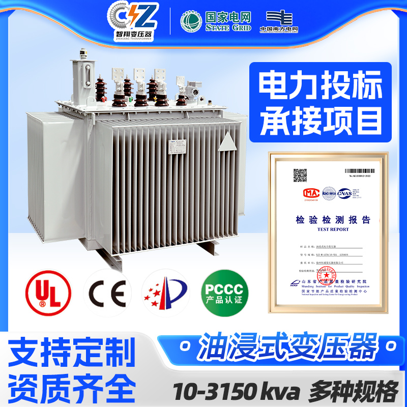 S13-M/S22油浸式电力变压器250-315-400-630KVA 10-35KV铜铝可选