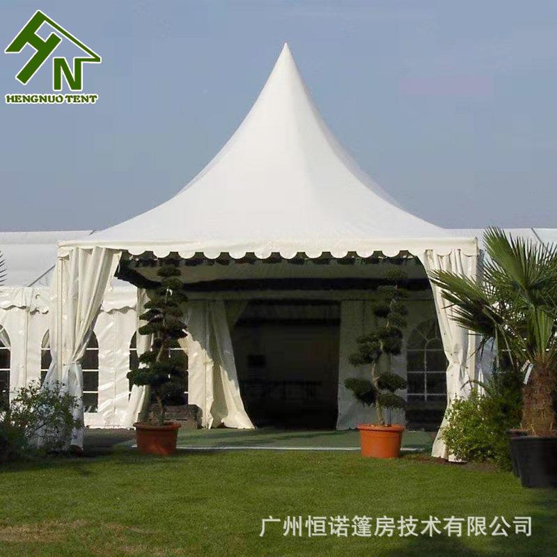 广金州帐篷厂尖顶篷房家出售米*6尖顶活动展棚 米铝合装配式体育