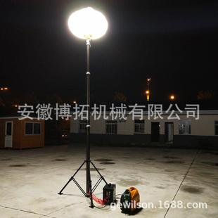 外貿(mào)出口簡易三角架氣動升降桿100WLED月球燈移動照明燈車