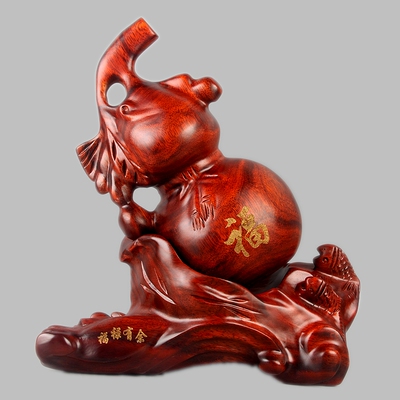 东阳木雕福禄寿葫芦红木梨木实木葫芦福到多子多福葫芦