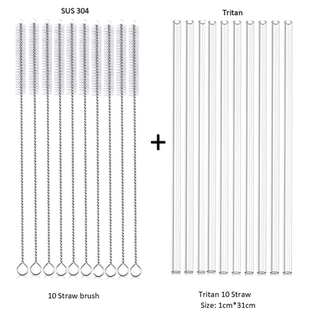 适用于STANLEY Tritan可重复使用吸管12英寸加长保温杯清洁刷套装