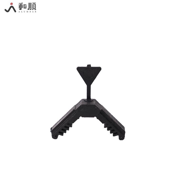 中空玻璃充气插角带孔配塞子中空玻璃惰性气体连接件插脚铝条插件